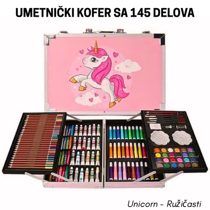 Umetnički Kofer sa 145 delova! - Kreativni raj za vaše mališane